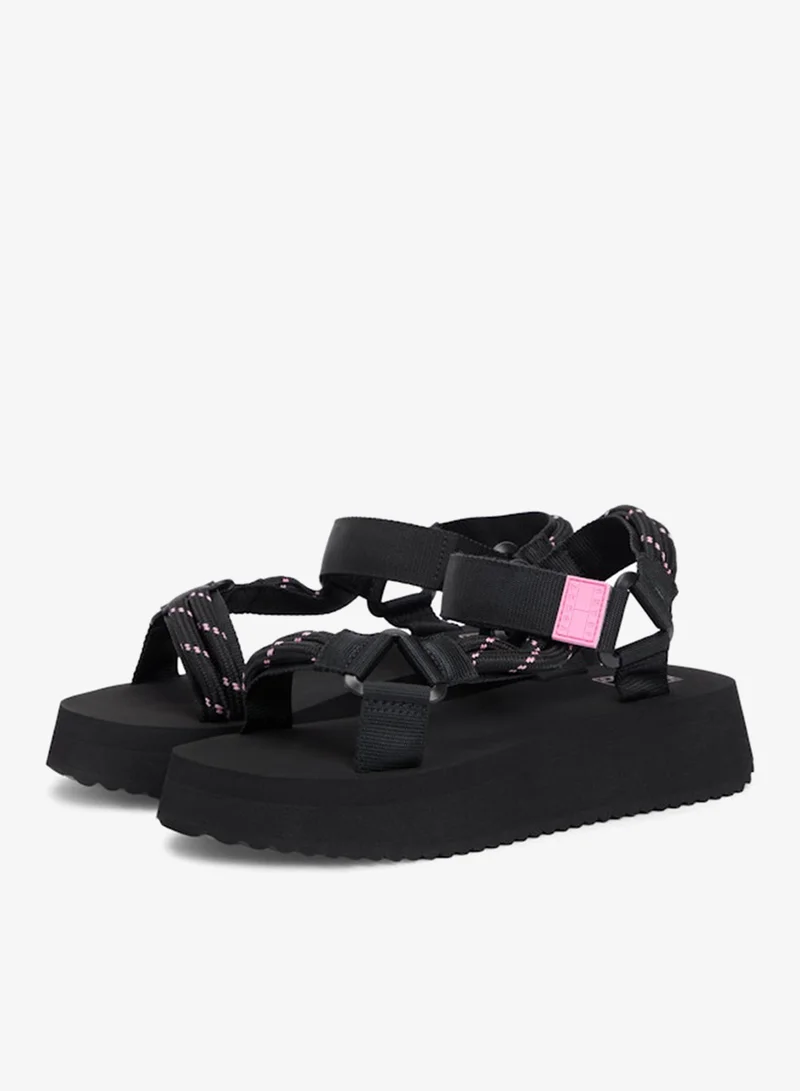 TOMMY JEANS  Webbing Rope Cleat Platform Sandals for Women | Best Price UAE